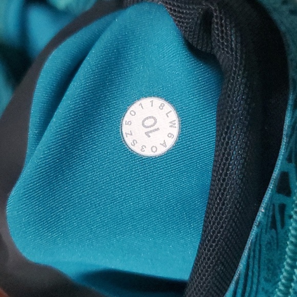 New Lululemon In Movement Crop Leggings 6 Everlux 19" Kitakami Spirit Green - Picture 5 of 5